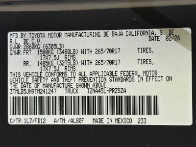 2026 Toyota Tacoma TRD Off-Road