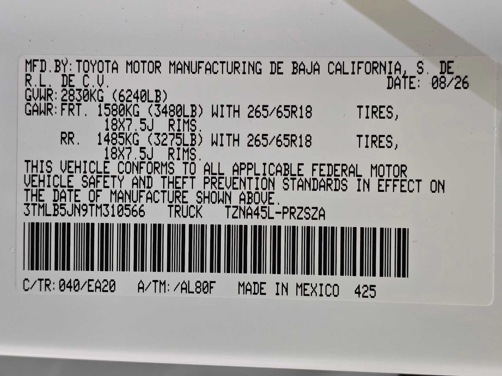 2026 Toyota Tacoma TRD Off-Road