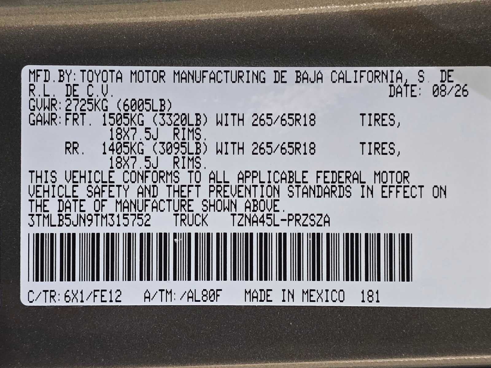 2026 Toyota Tacoma TRD Sport