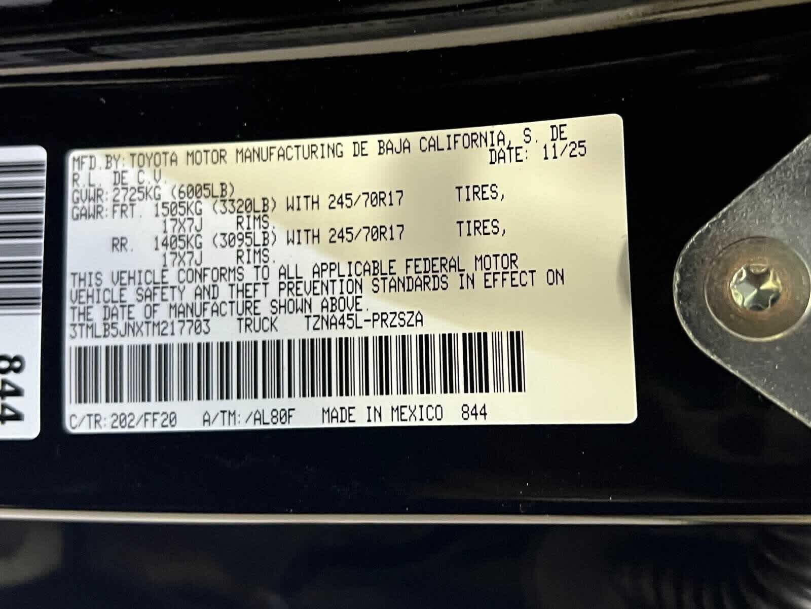 2026 Toyota Tacoma SR5