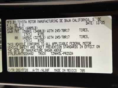 2026 Toyota Tacoma SR5