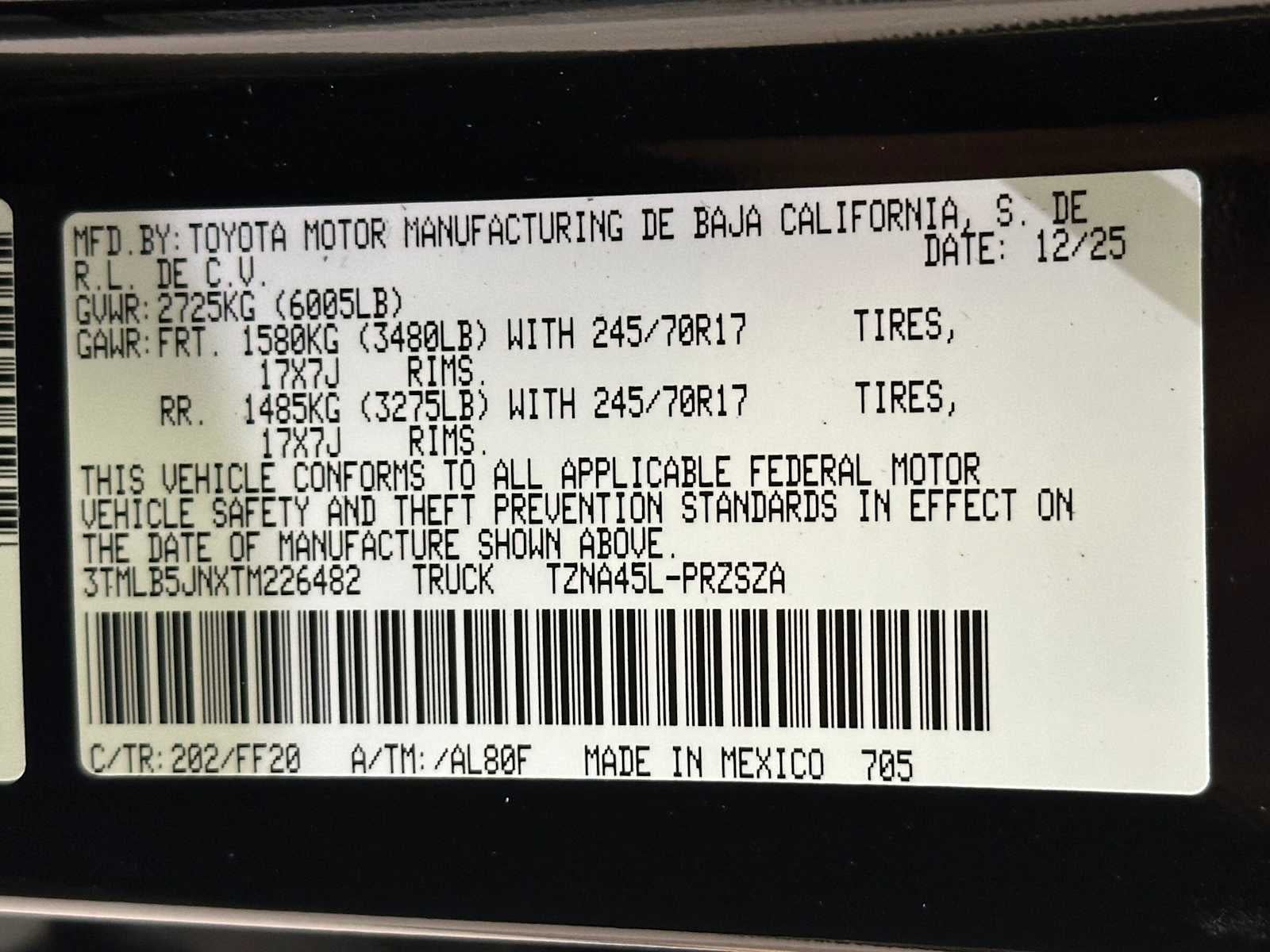 2026 Toyota Tacoma SR5