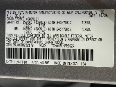 2026 Toyota Tacoma SR5