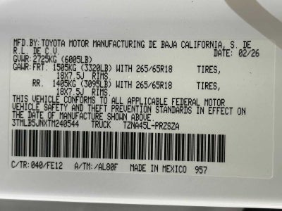 2026 Toyota Tacoma TRD Sport