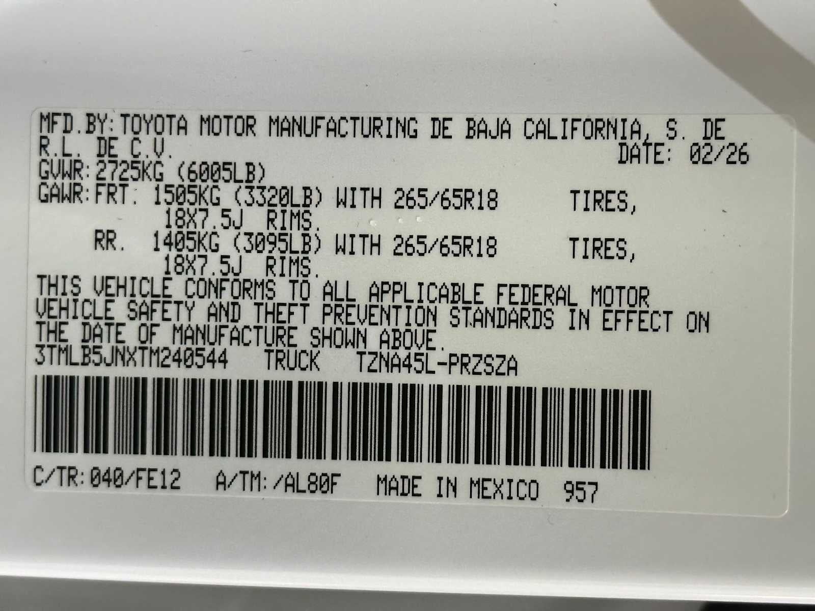 2026 Toyota Tacoma TRD Sport