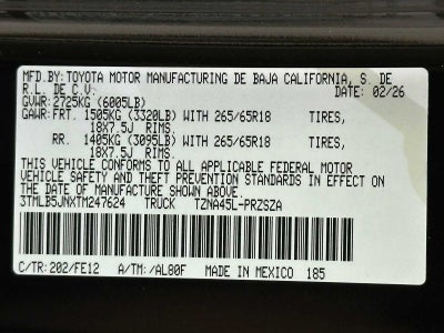 2026 Toyota Tacoma TRD Sport