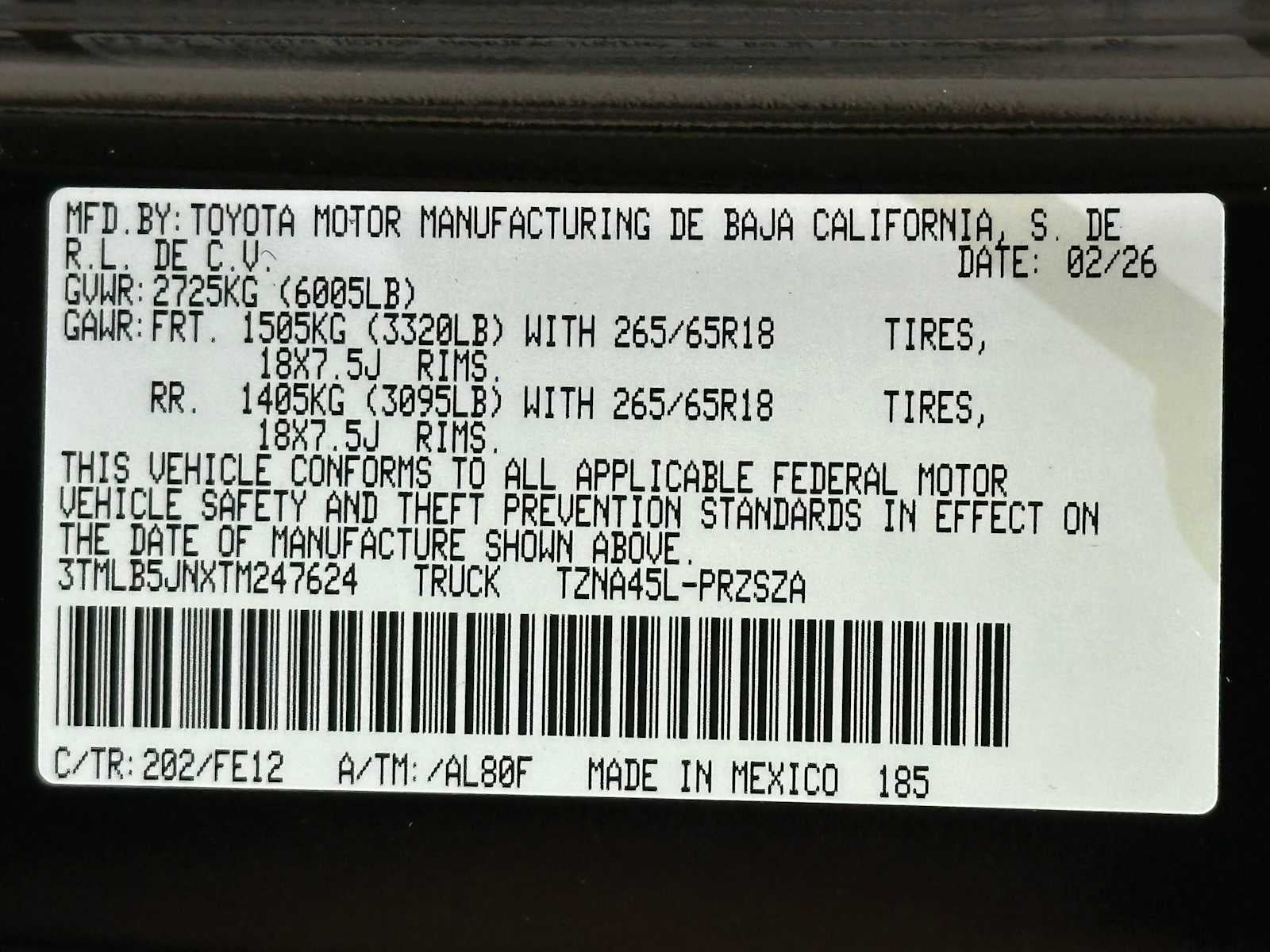 2026 Toyota Tacoma TRD Sport