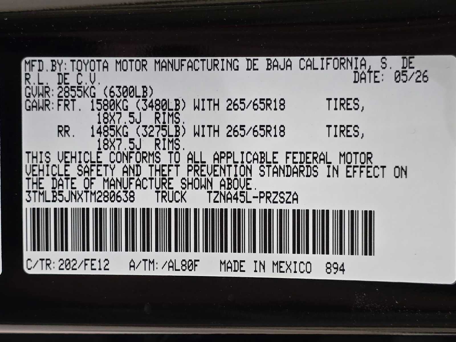 2026 Toyota Tacoma TRD Sport