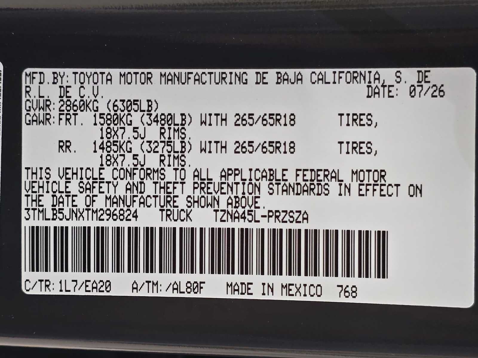 2026 Toyota Tacoma TRD Off-Road