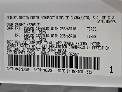 2026 Toyota Tacoma TRD Off-Road