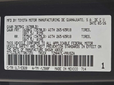2026 Toyota Tacoma Limited Hybrid