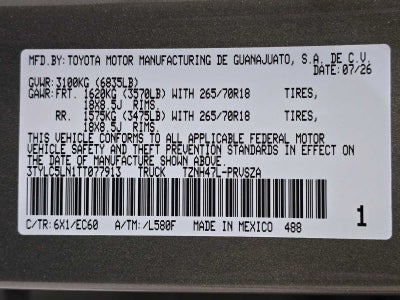 2026 Toyota Tacoma Trailhunter Hybrid