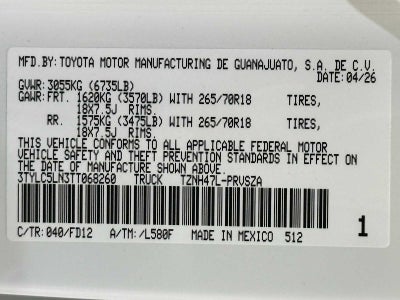 2026 Toyota Tacoma i-FORCE MAX TRD Off-Road i-FORCE MAX