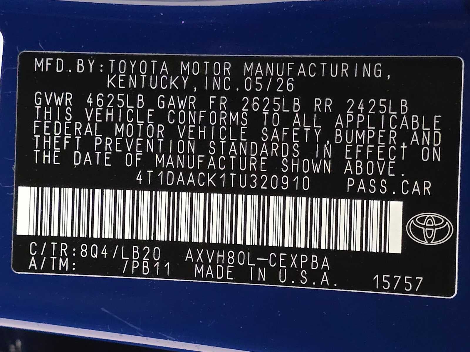 2026 Toyota Camry XSE