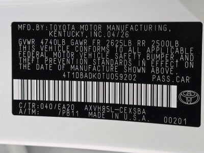 2026 Toyota Camry Nightshade