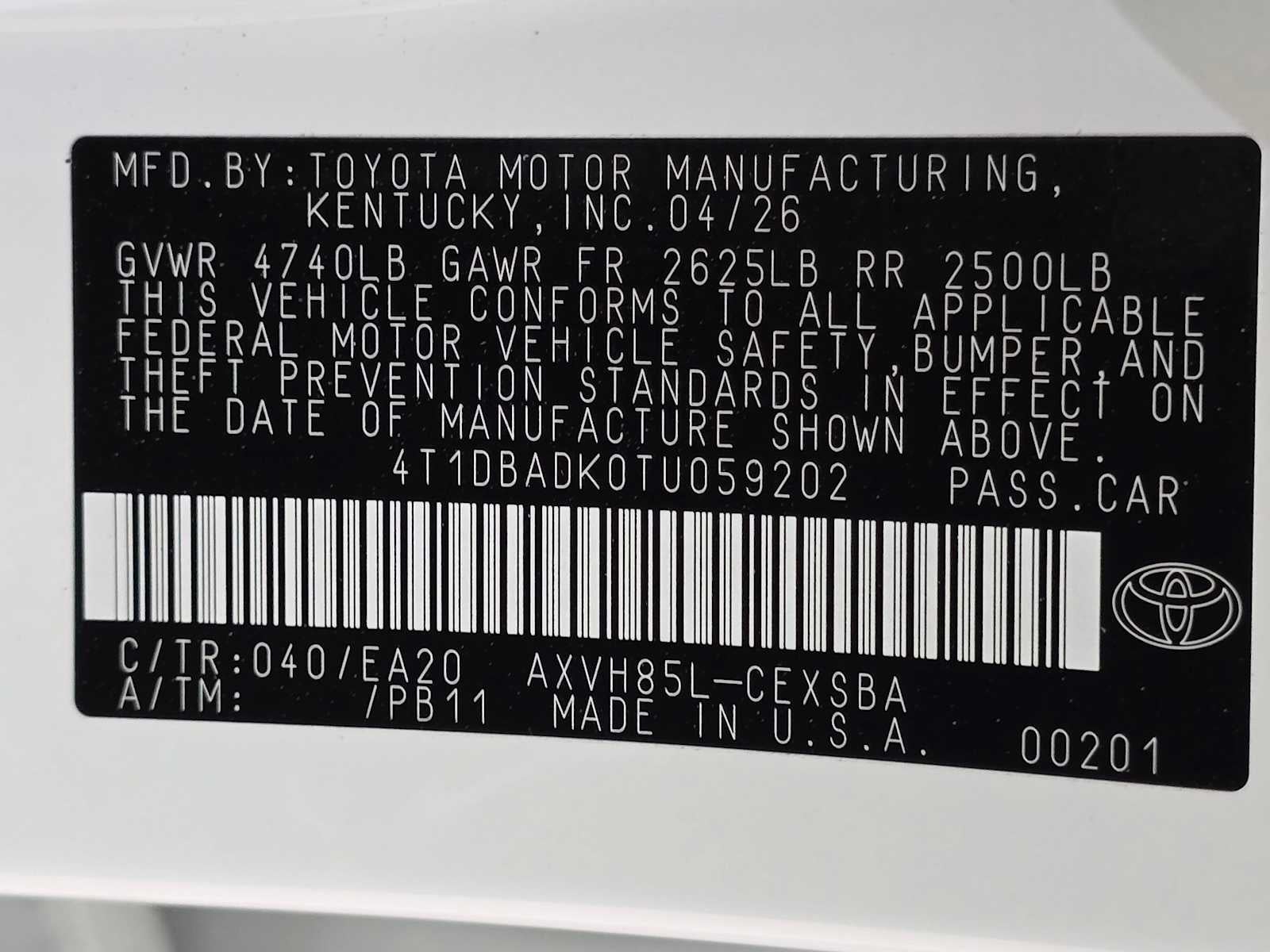 2026 Toyota Camry Nightshade