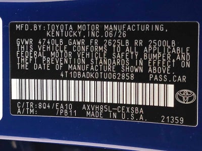 2026 Toyota Camry SE