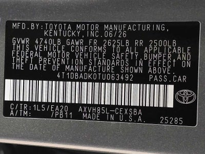 2026 Toyota Camry SE