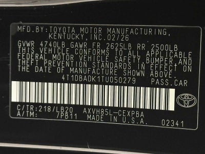 2026 Toyota Camry XSE