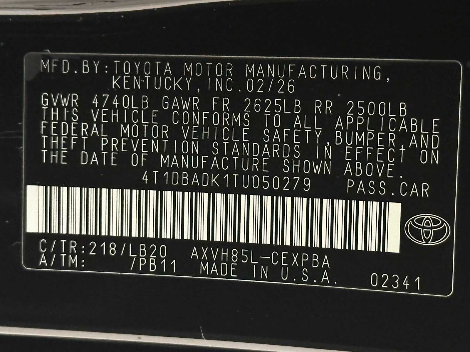 2026 Toyota Camry XSE