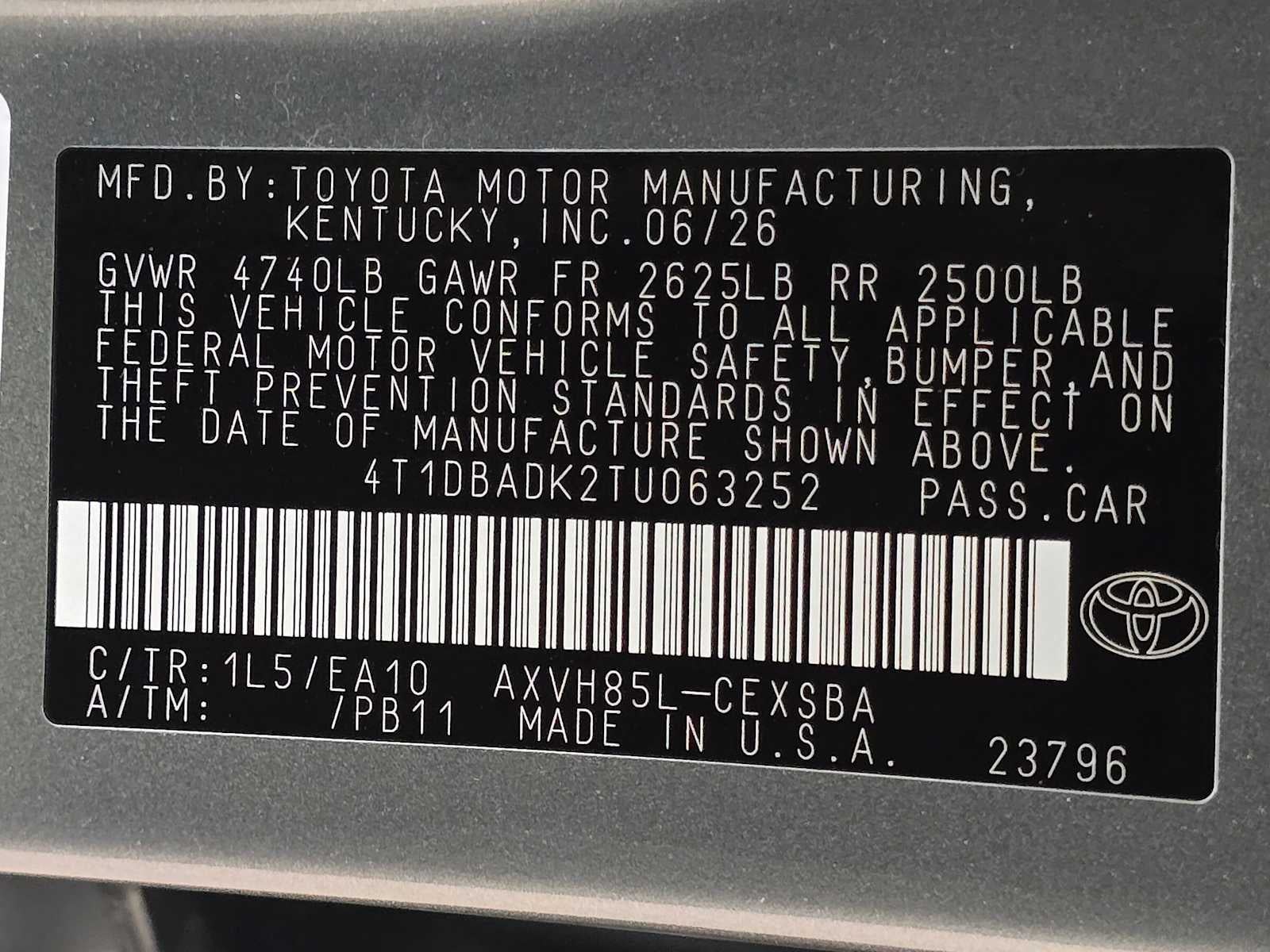 2026 Toyota Camry SE