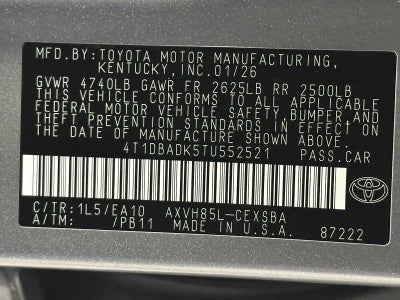 2026 Toyota Camry SE