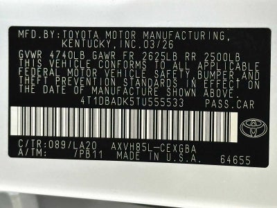 2026 Toyota Camry XLE