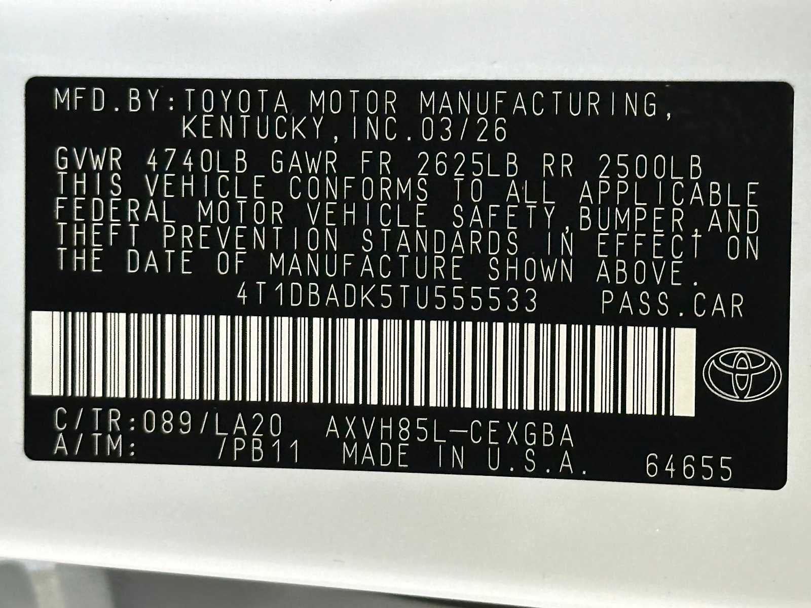 2026 Toyota Camry XLE