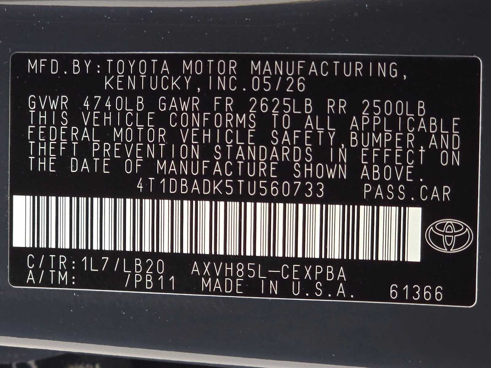 2026 Toyota Camry XSE