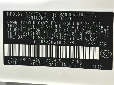 2026 Toyota Camry XLE