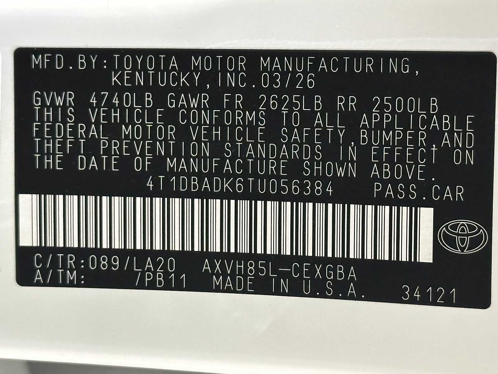 2026 Toyota Camry XLE