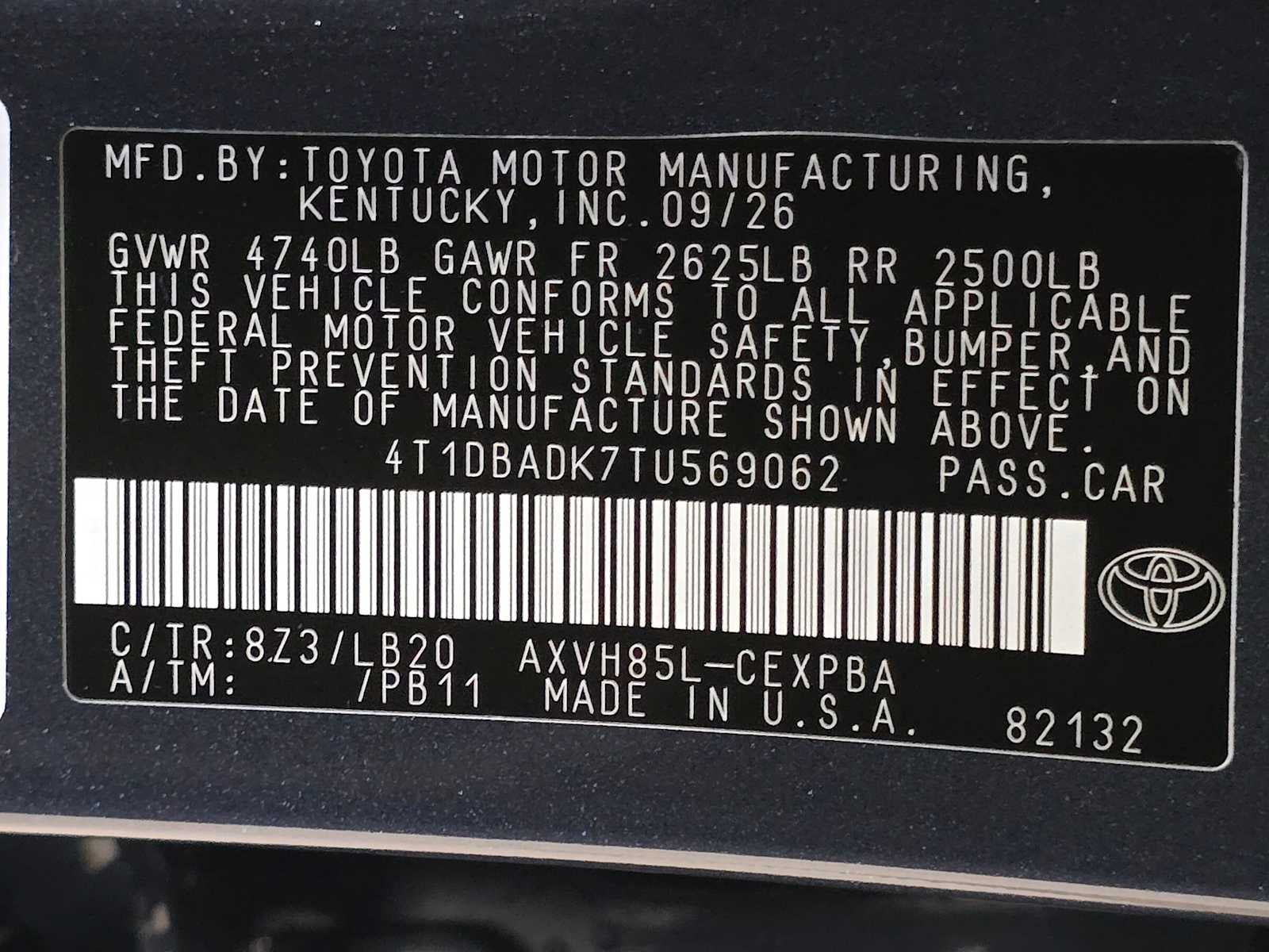 2026 Toyota Camry XSE