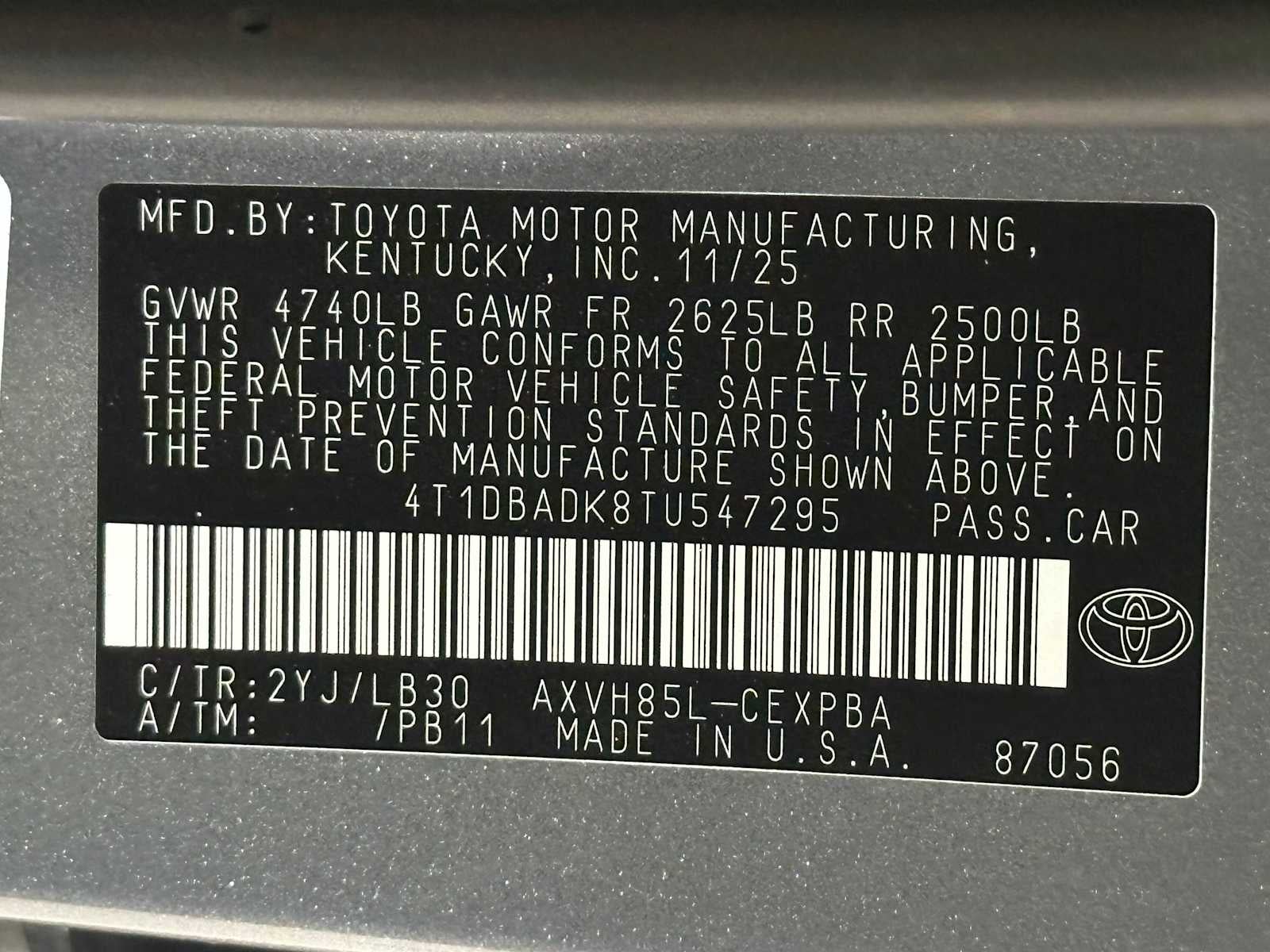 2026 Toyota Camry XSE