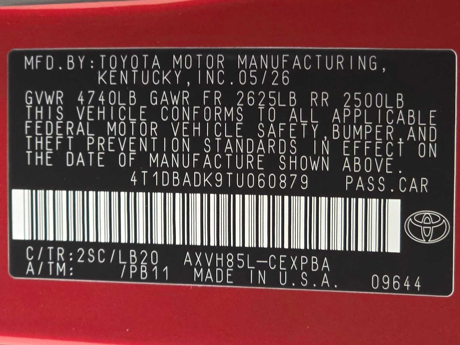 2026 Toyota Camry XSE