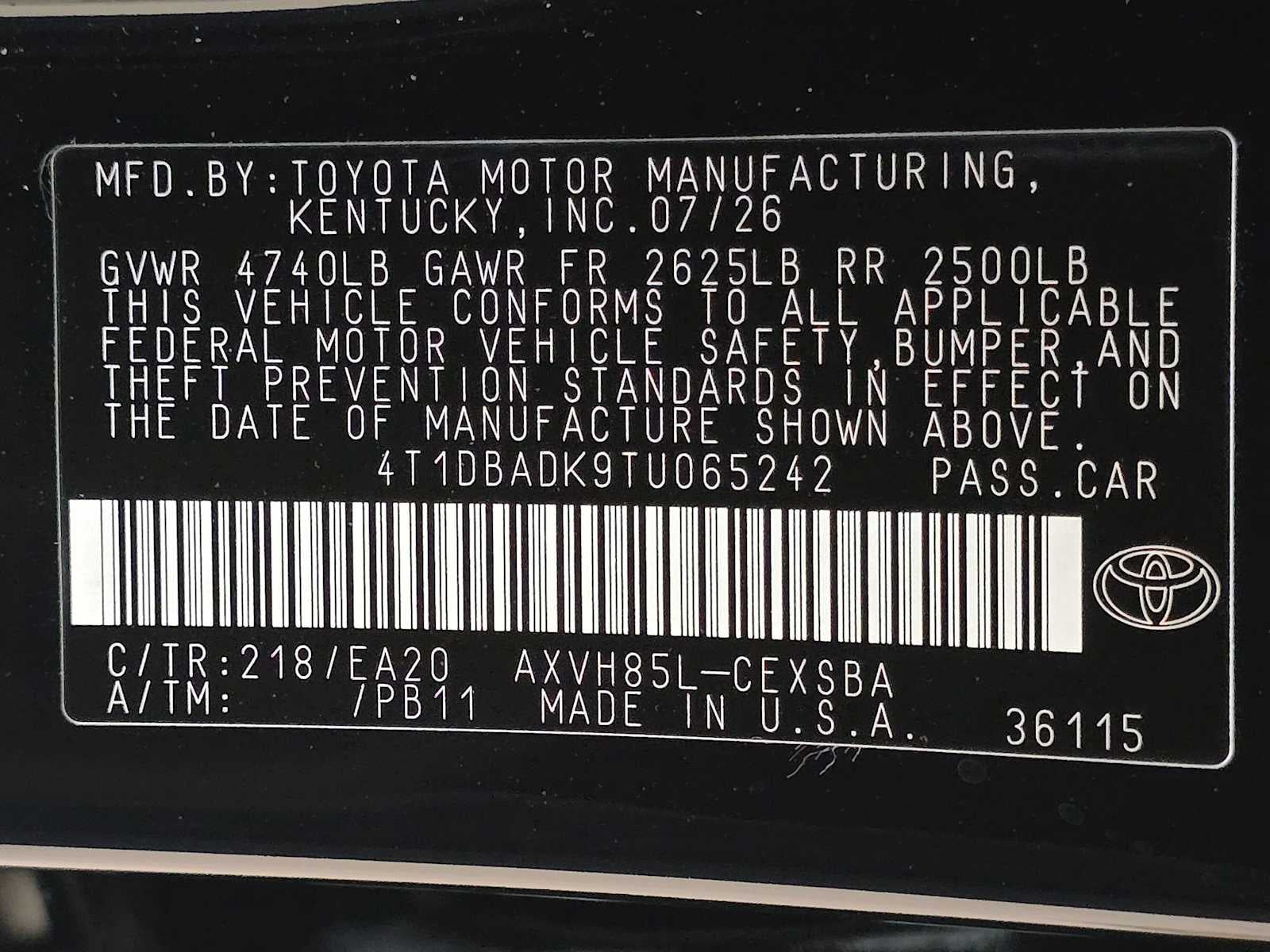 2026 Toyota Camry Nightshade