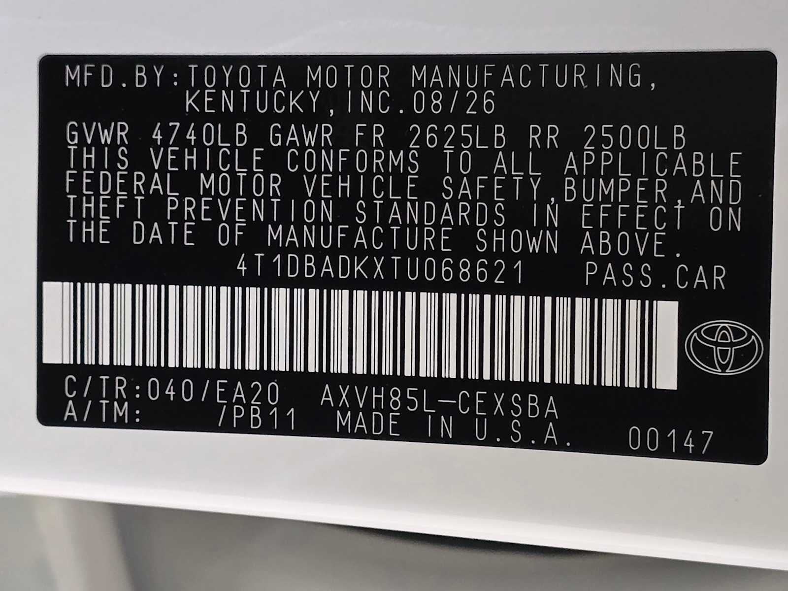 2026 Toyota Camry Nightshade