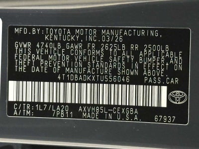 2026 Toyota Camry XLE