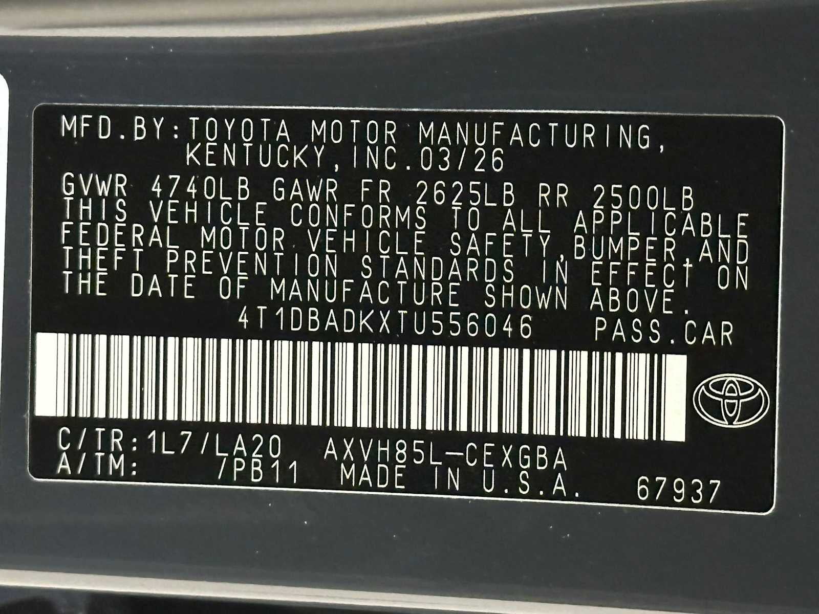 2026 Toyota Camry XLE