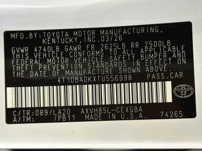 2026 Toyota Camry XLE