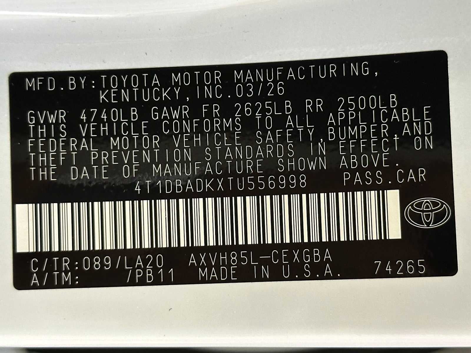 2026 Toyota Camry XLE