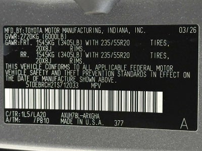 2026 Toyota Highlander Hybrid Platinum