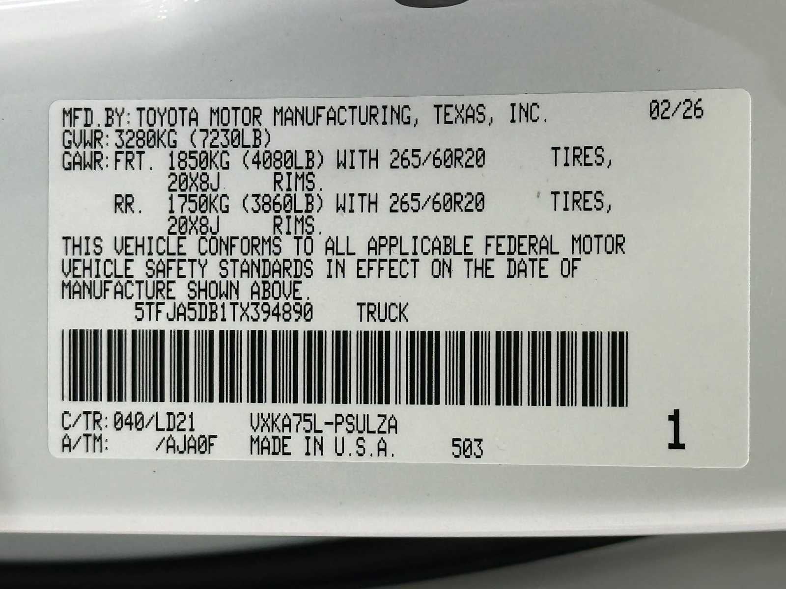 2026 Toyota Tundra Limited