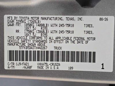 2026 Toyota Tundra SR