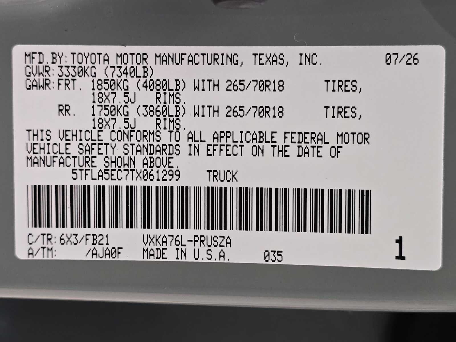 2026 Toyota Tundra SR5
