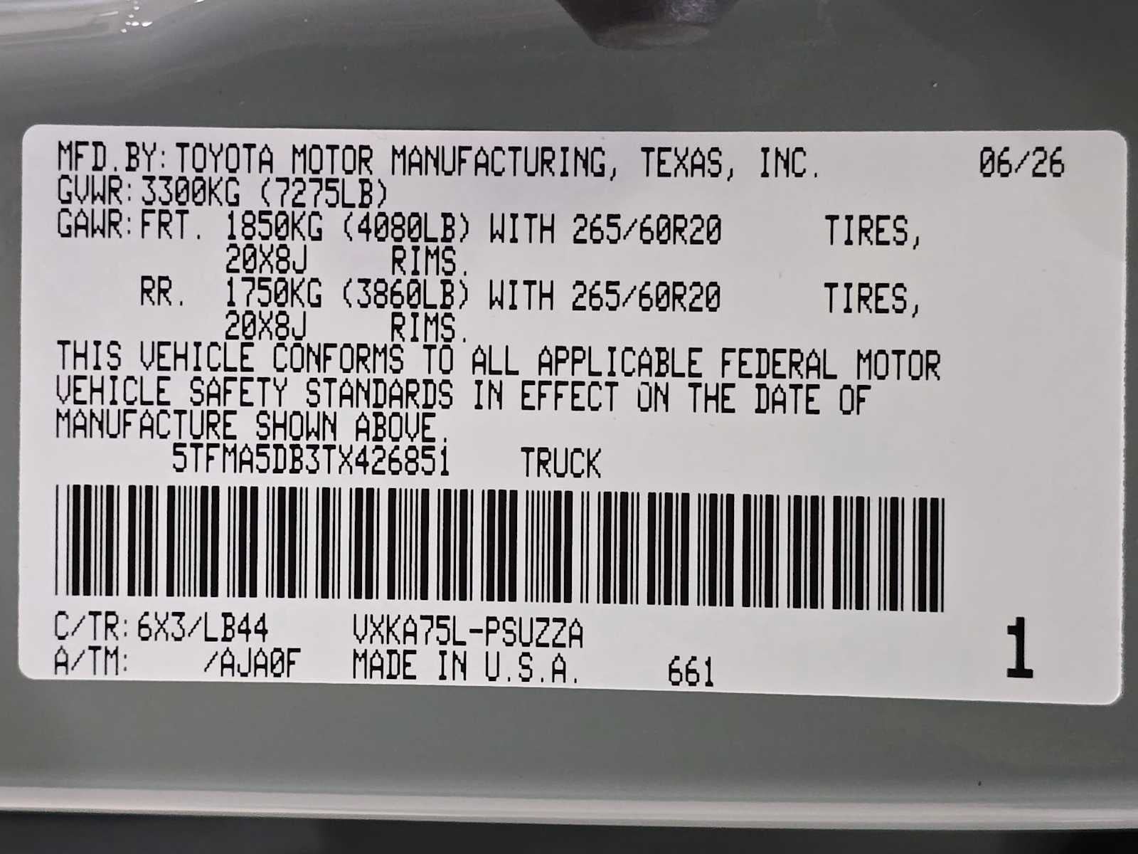 2026 Toyota Tundra 1794 Edition