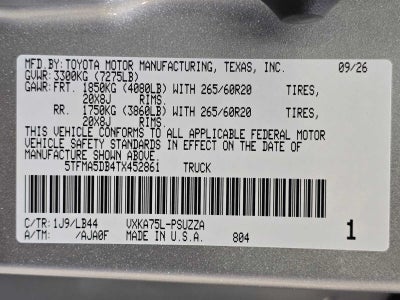 2026 Toyota Tundra 1794 Edition