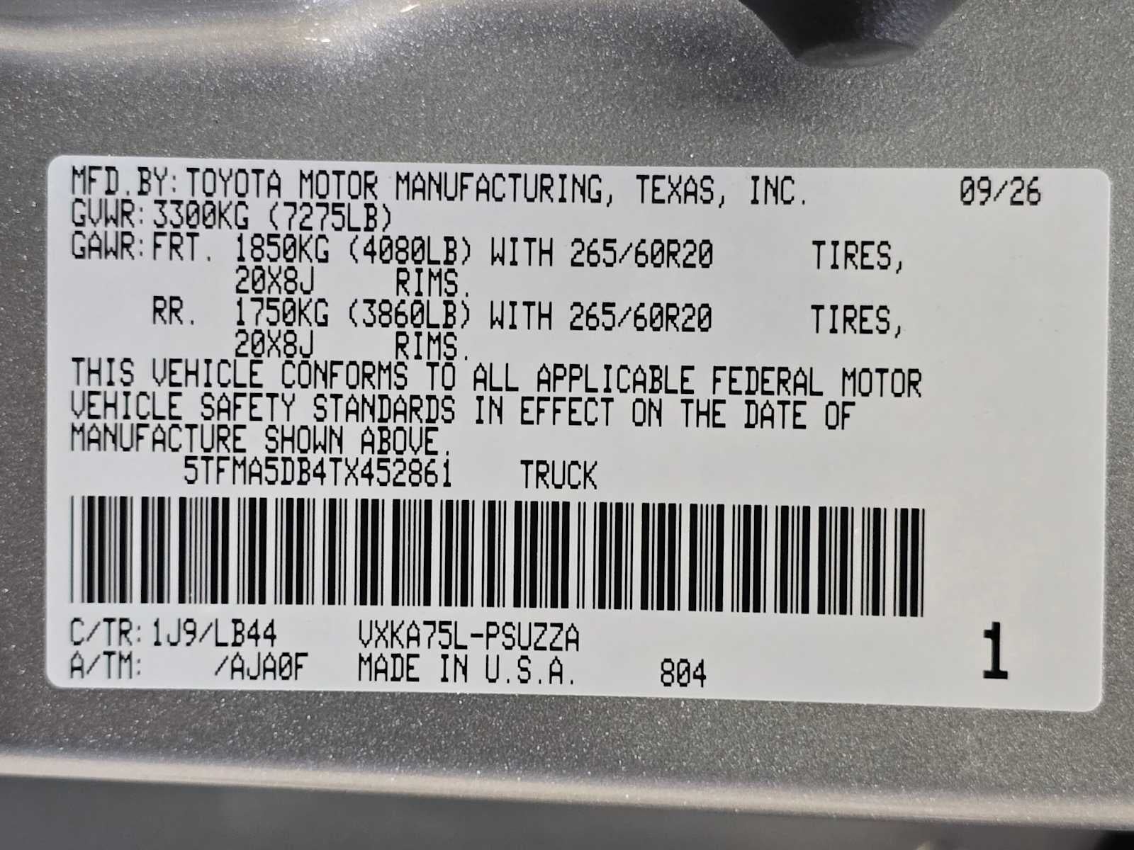 2026 Toyota Tundra 1794 Edition
