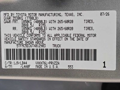 2026 Toyota Tundra i-FORCE MAX 1794 Edition i-FORCE MAX