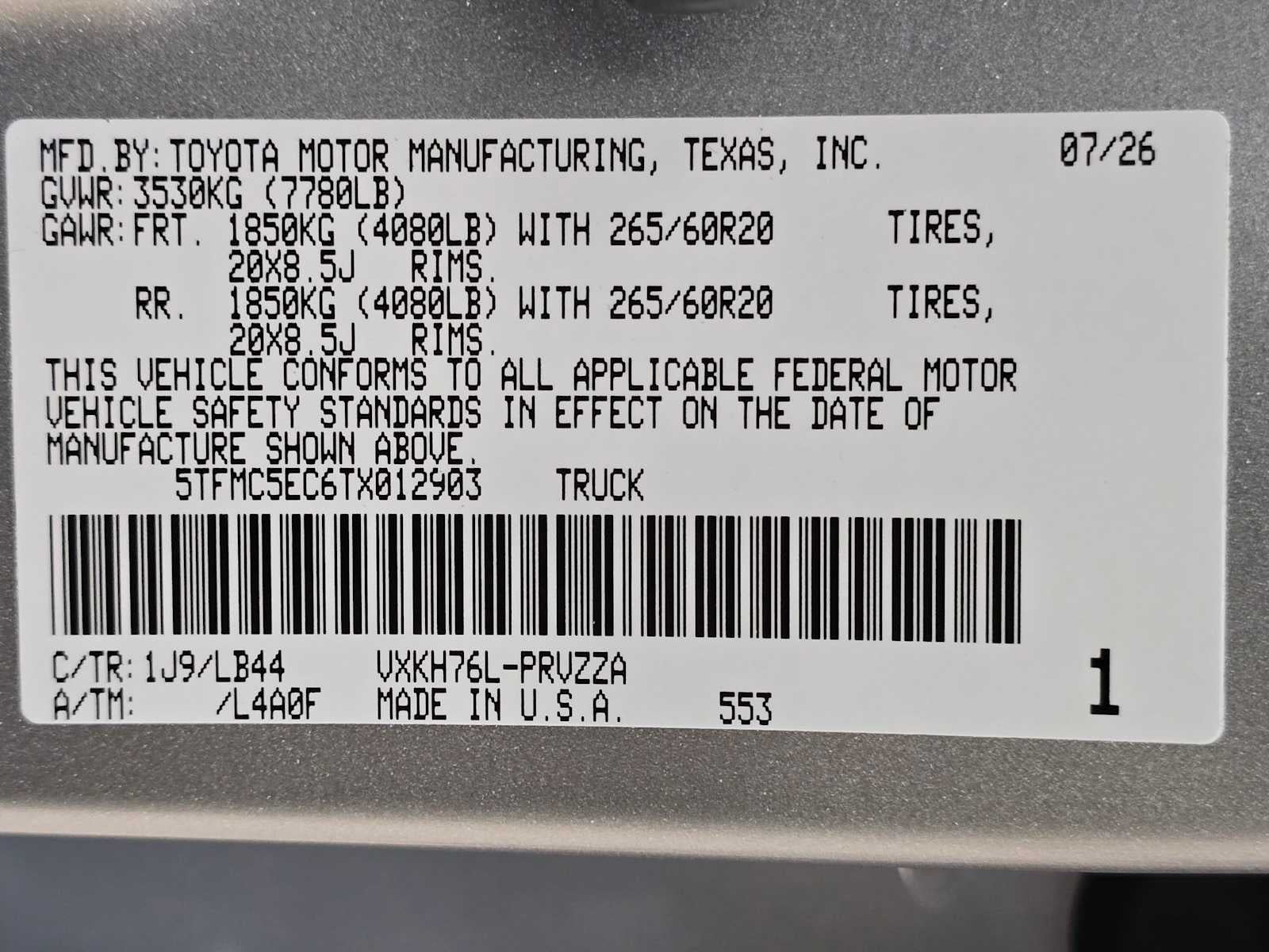 2026 Toyota Tundra i-FORCE MAX 1794 Edition i-FORCE MAX