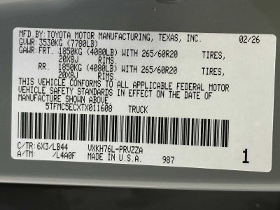 2026 Toyota Tundra i-FORCE MAX 1794 Edition i-FORCE MAX